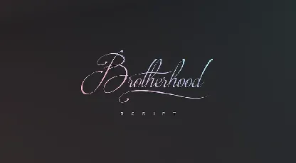 Brotherhood Script Free font