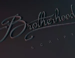 Brotherhood Script Free font