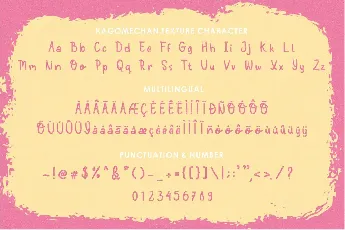 Kagomechan Demo Version font