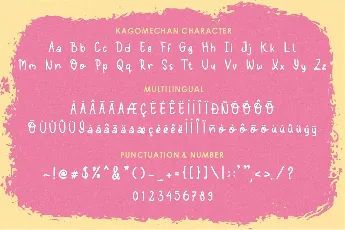 Kagomechan Demo Version font