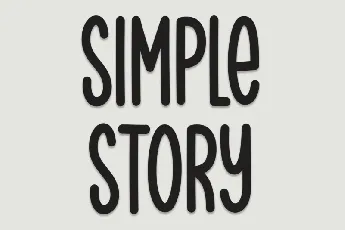 Simple Story Display Typeface font