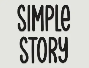 Simple Story Display Typeface font