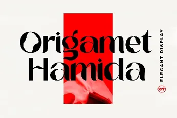 Origamet Hamida font