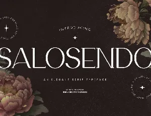 Salosendo Personal Use font