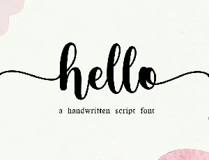 Hello Free font