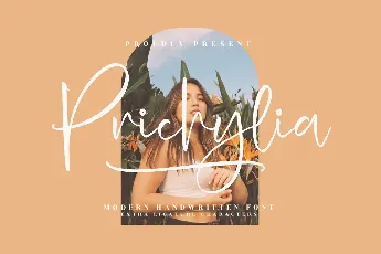 Prichylia â€“ Modern Signature font