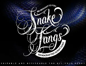 Snake Fangs font