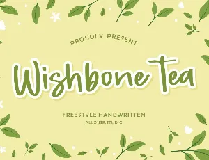 Wishbone Tea Script font