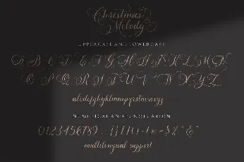 Christmas Melody font