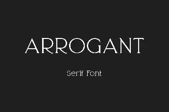 Arrogant font