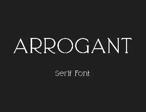 Arrogant font