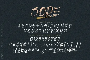 Sore font