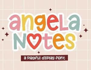 Angela Notes font