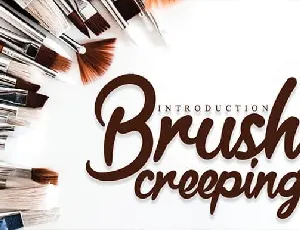 Brush Creeping Script font