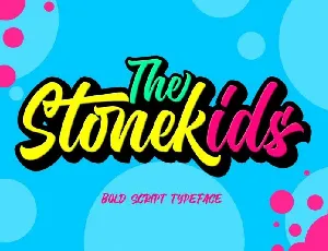 Stonekids Bold Script font