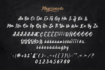 Mayrisand Demo Version font