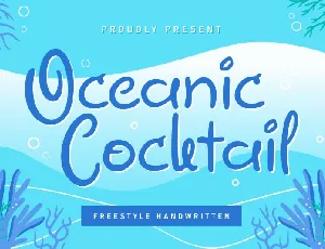 Oceanic Cocktail Display font