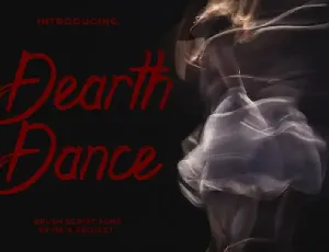 Dearth Dance Brush font