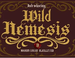 Wild Nemesis font