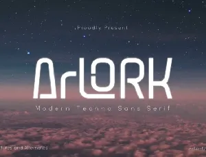 Arlork font