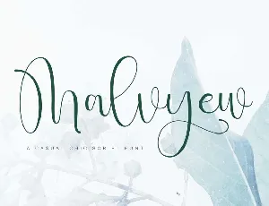 Malvyew font