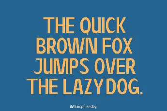 Welanger Kesley Demo font