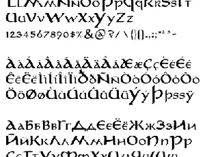 Aniron font