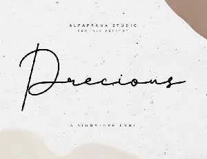 Precious Typeface font