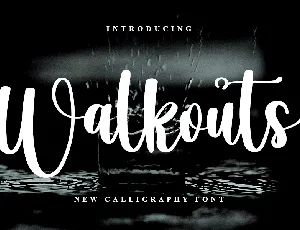 Walkouts font