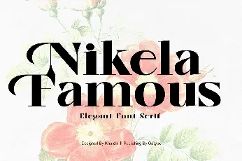 Nikela Famous font