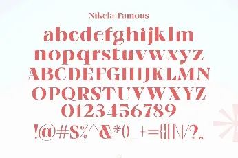 Nikela Famous font