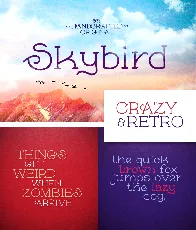 Skybird font