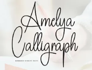 Amelya Calligraph font
