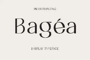 Bagea font