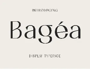 Bagea font