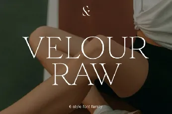 Velour Raw Family font