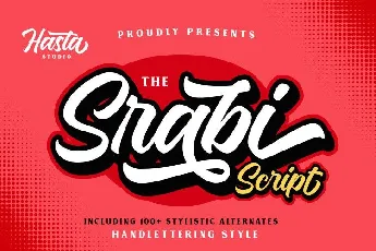 Srabi Bold Script font