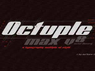 Octuple Max Free font