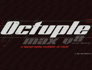 Octuple Max Free font