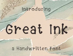 Great Ink font