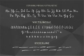 Itada Demo font