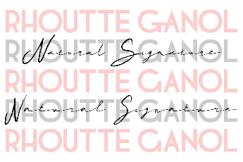 Rhoutte Ganol Demo font