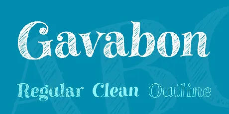 Gavabon font