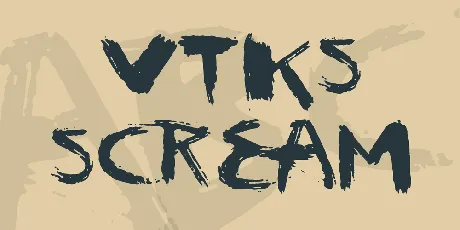 vtks scream font