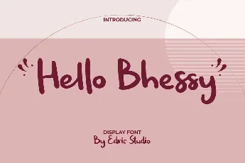 Hello Bhessy font