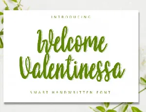 Welcome Valentinessa Script font