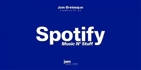 Jam Grotesque font