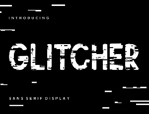 Glitcher font