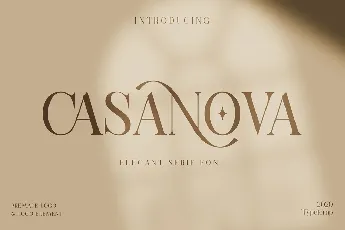 Casanova Elegant Serif font