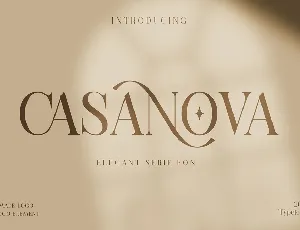 Casanova Elegant Serif font